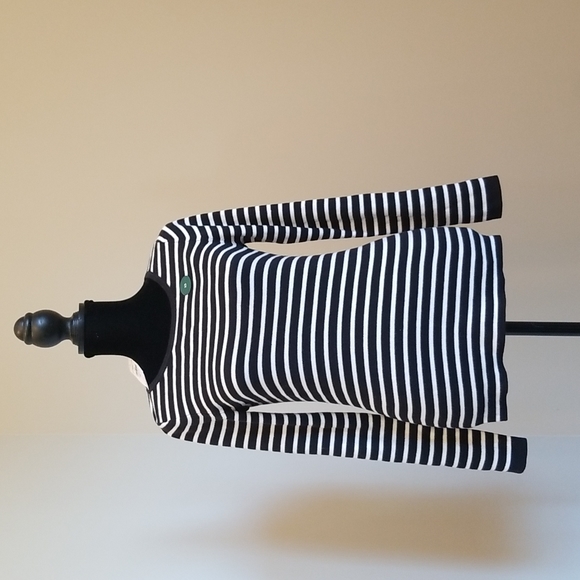 L.L. Bean Tops - L.L. Bean Black and white stripe adult shirt